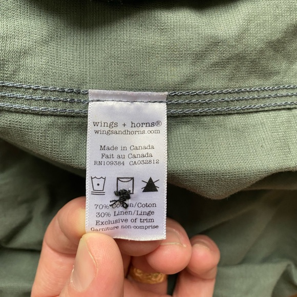 Wings + Horns camo hooded light jacket, size M/L - Picture 4 of 5